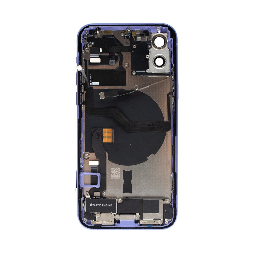 Rear Housing with Full Set Parts for iPhone 12-Purple (Purple) Rear Housing with Full Set Parts for iPhone 12-Purple (Purple)